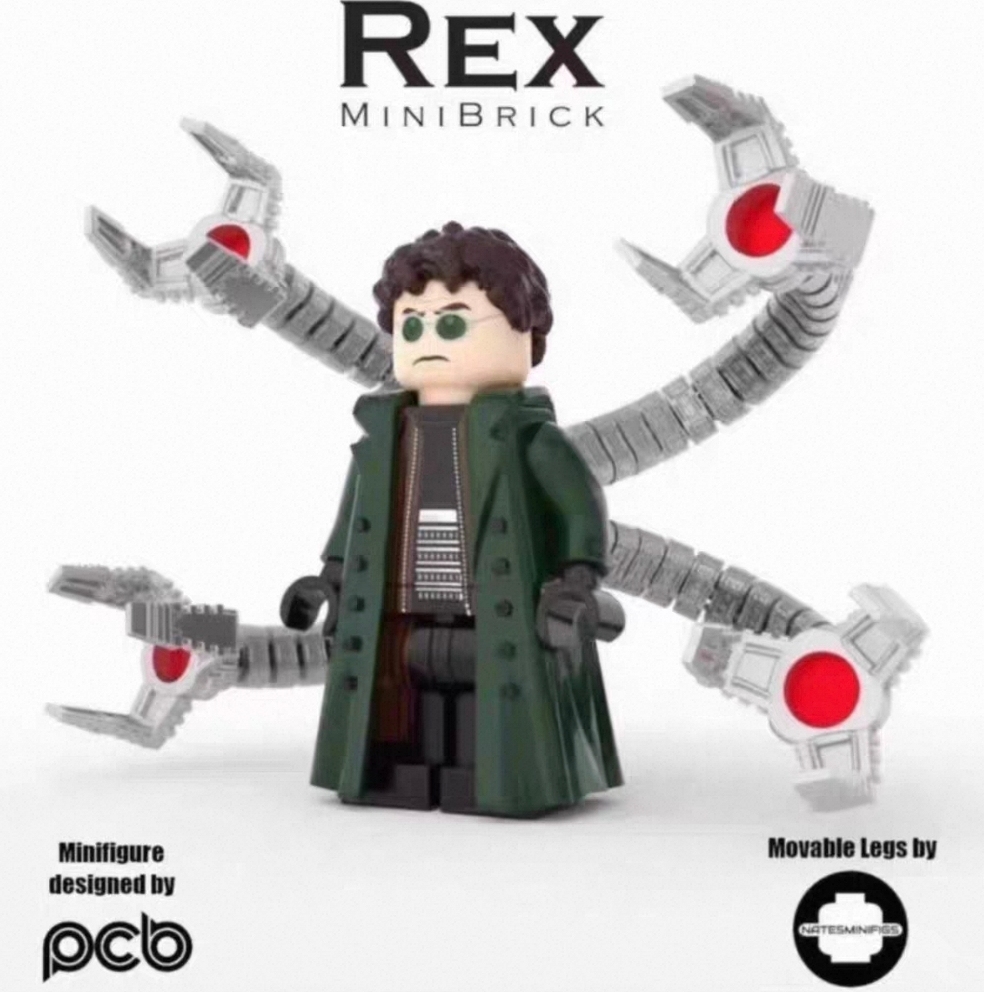 【Phoenix】Doctor Octopus (Spider‑Man 2, Tobey) 章魚博士（蜘蛛人 2，托比） 닥터 옥토퍼스 (스파이더맨 2, 토비) 【Marvel custom minifigures】