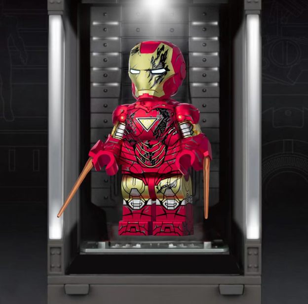 【JIN】Iron Man Mk6・Battle‑Damaged・Ultra Limited 鋼鐵俠 Mk6・戰損版・超限量 아이언맨 Mk6・배틀데미지・울트라 리미티드【custom minifigures】