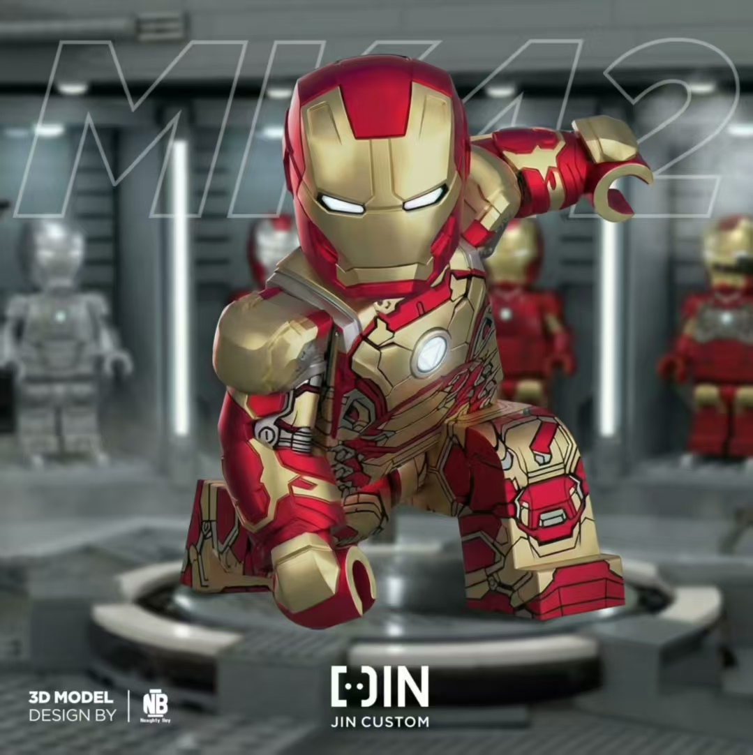 【JIN】Iron Man MK42 鋼鐵人 MK42 아이언맨 MK42 【custom Marvel minifigures】