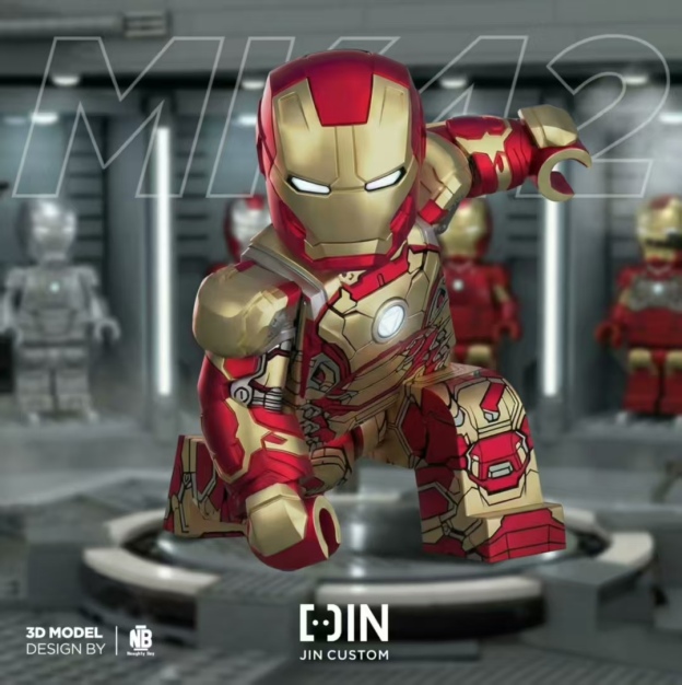 【JIN】Iron Man MK42 鋼鐵人 MK42 아이언맨 MK42 【custom Marvel minifigures】