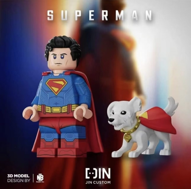 【JIN】Superman 超人 슈퍼맨【Custom Marvel Minifigures】