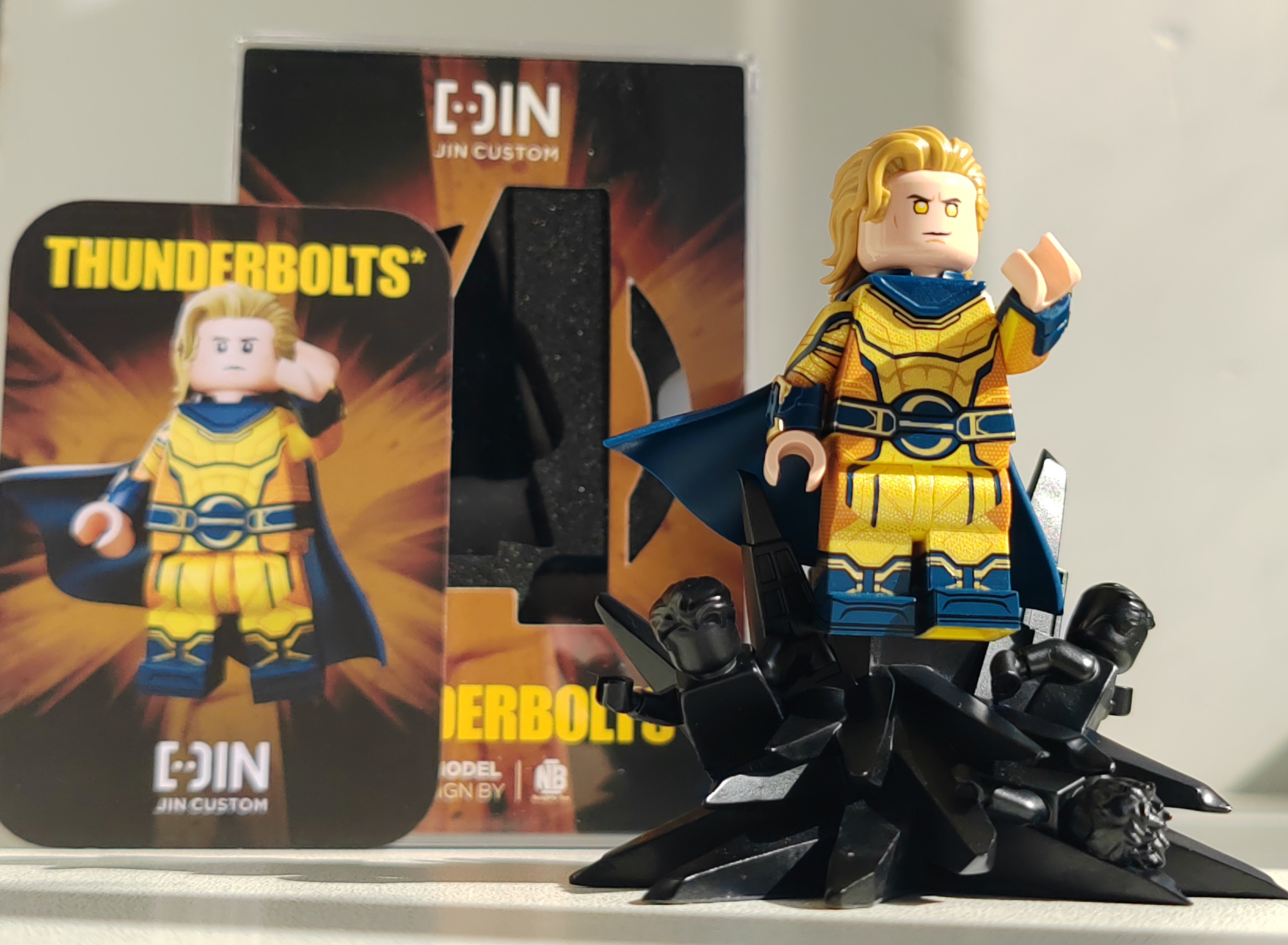 【JIN】Sentry (Thunderbolts) + Base 哨兵（雷霆特攻隊）+ 底座 센트리 (썬더볼츠) + 베이스【Custom Marvel Minifigures】