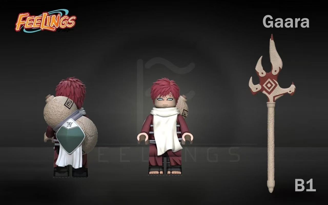 【FEELINGS】One-Tail + Jinchuriki (Gaara) 一尾 + 人柱力（我愛羅） 일미수 + 인주리키 (가라)【Naruto Custom Minifigures】