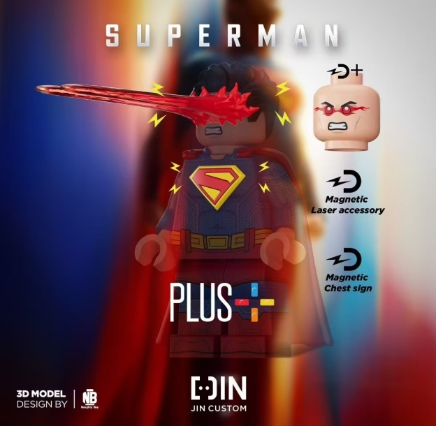 【JIN】Superman 超人 슈퍼맨【Custom Marvel Minifigures】