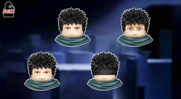 【Red】Uchiha Obito (Akatsuki Creation) 宇智波帶土【曉創生】 우치하 오비토 [아카츠키 창생]【naruto custom minifigures】