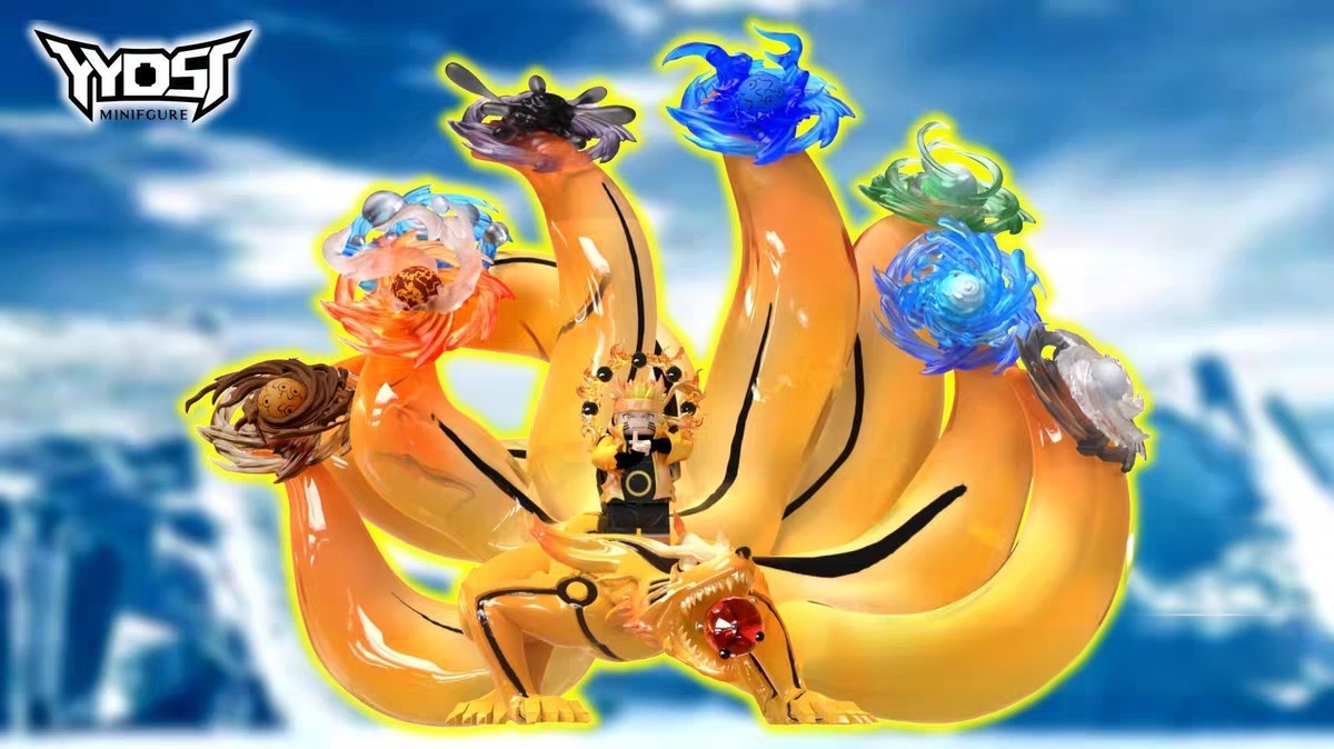 【THB-YYDSJ】Kurama Display Base + 9 Tailed Beast Ball Rasenshurikens