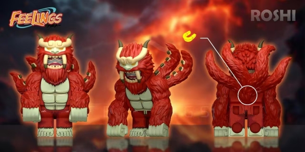 【FEELINGS】Four-Tails + Jinchuriki 四尾 + 人柱力 사미수 + 인주리키【Naruto Custom Minifigures】