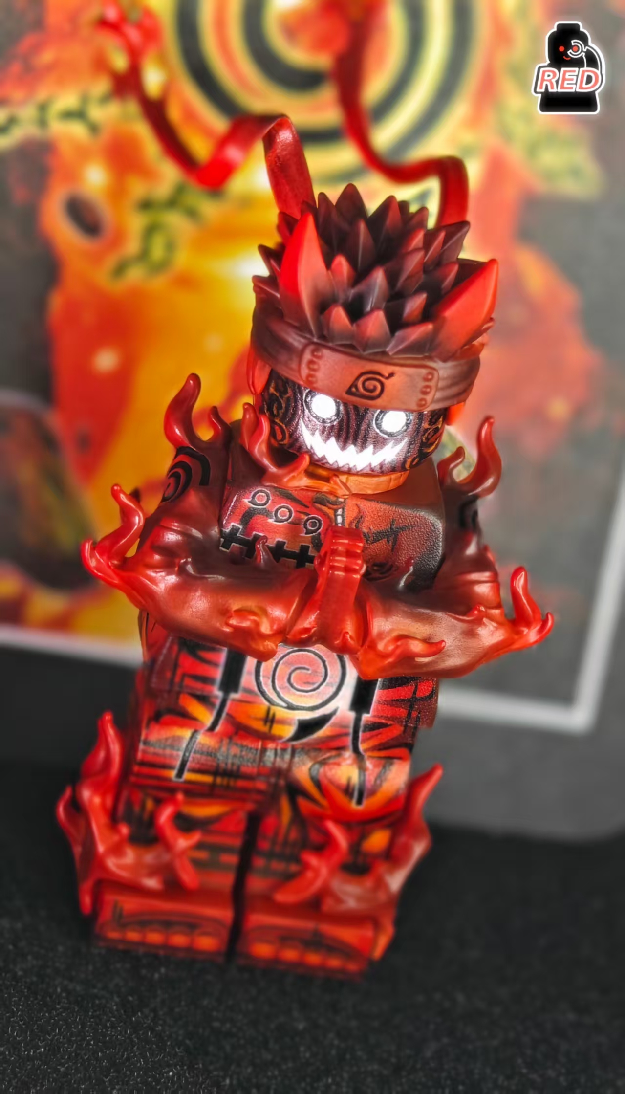 【Red】Alternate Color Rampage Naruto 異色暴走鳴人 이색 폭주 나루토【naruto custom minifigures】