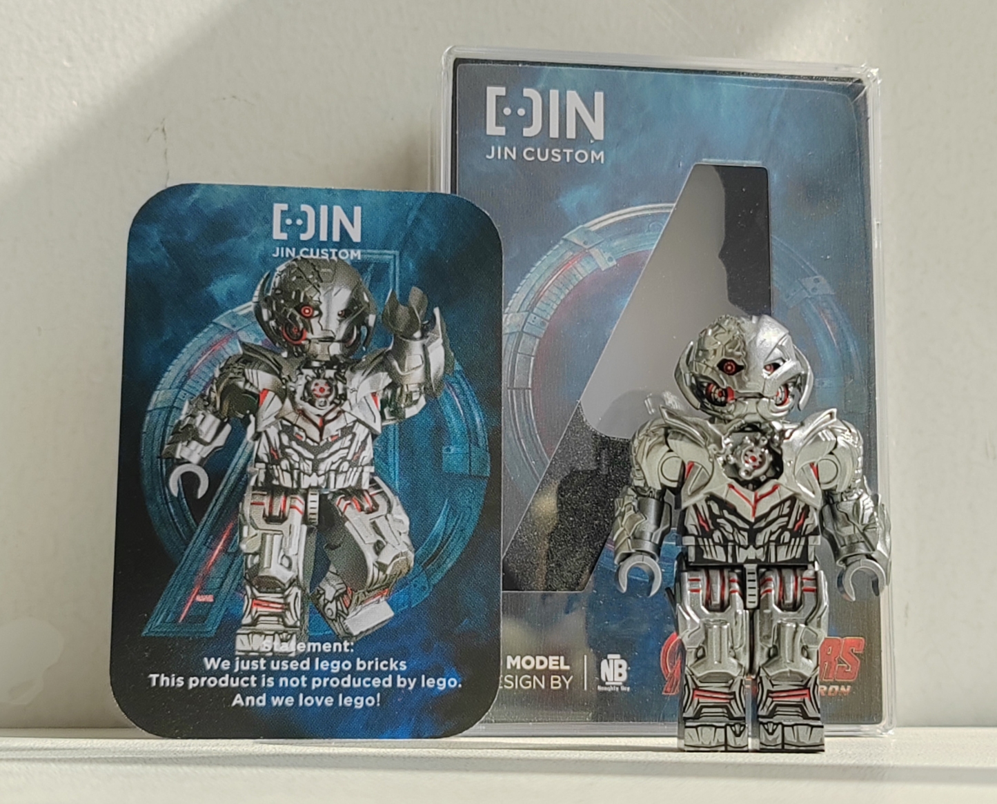 【JIN】Battle-damaged Ultron 戰損奧創 전투 피해 울트론【Custom Marvel Minifigures】