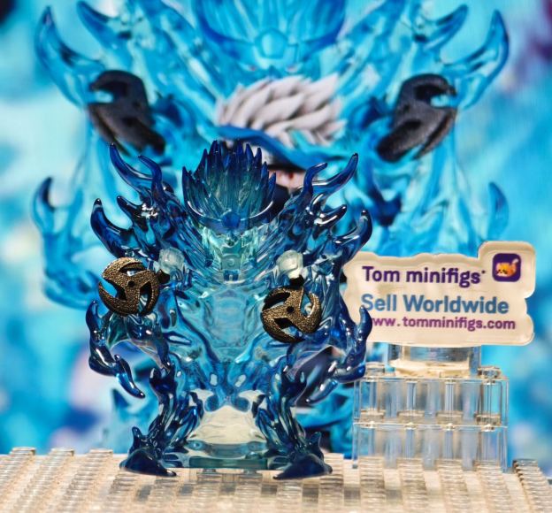 【HOWE】 Susanoo Phantom Bright Blue Base Skeleton 須佐能乎幽玄青骨架底座 스사노오 팬텀 브라이트 블루 베이스 스켈레톤【naruto custom minifigures】