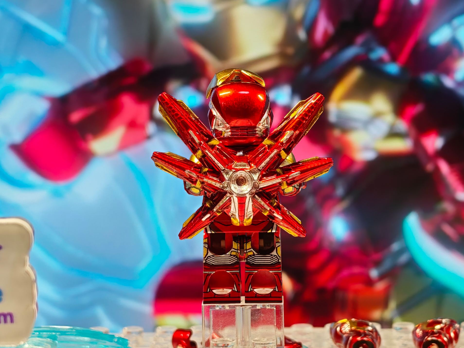 【Red】Iron Man [MK85] Main Figure 鋼鐵人 아이언맨【Custom Marvel Minifigures】