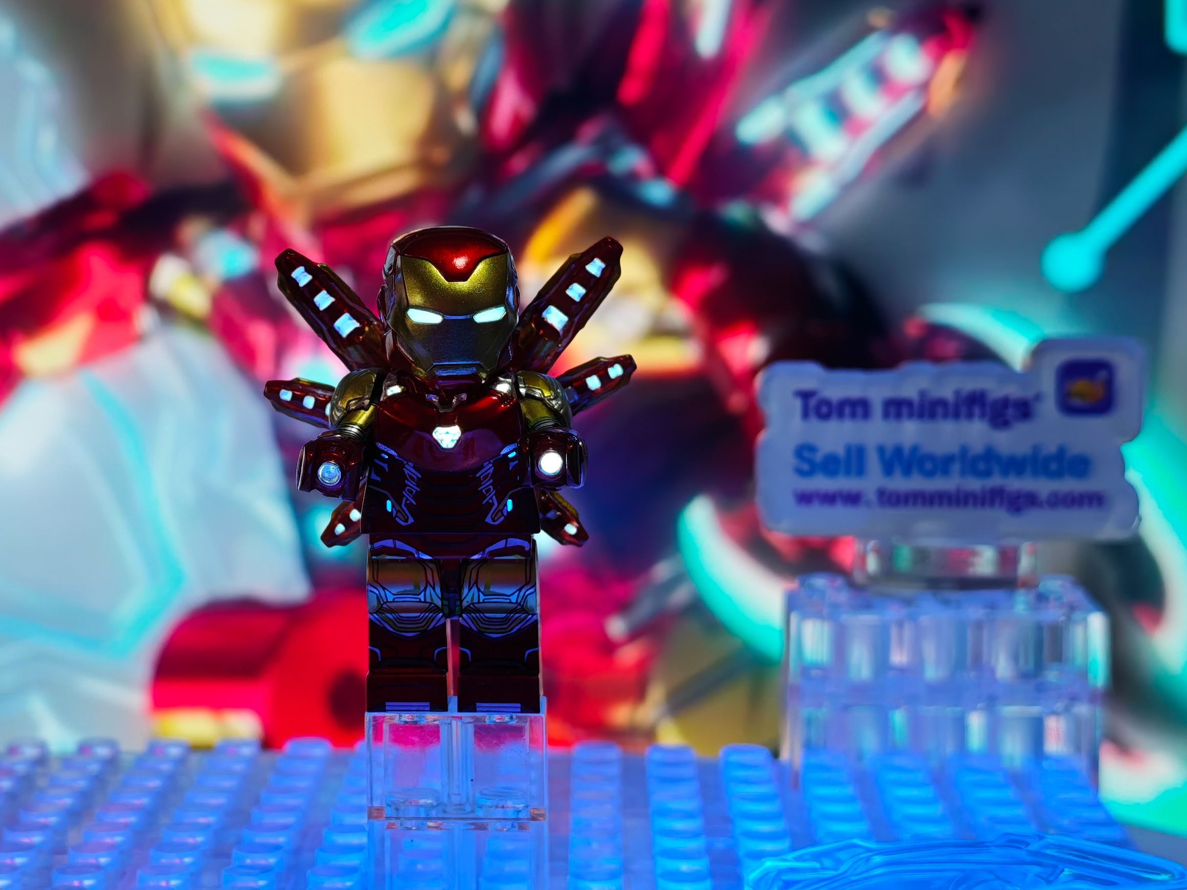 【Red】Iron Man [MK85] Main Figure 鋼鐵人 아이언맨【Custom Marvel Minifigures】