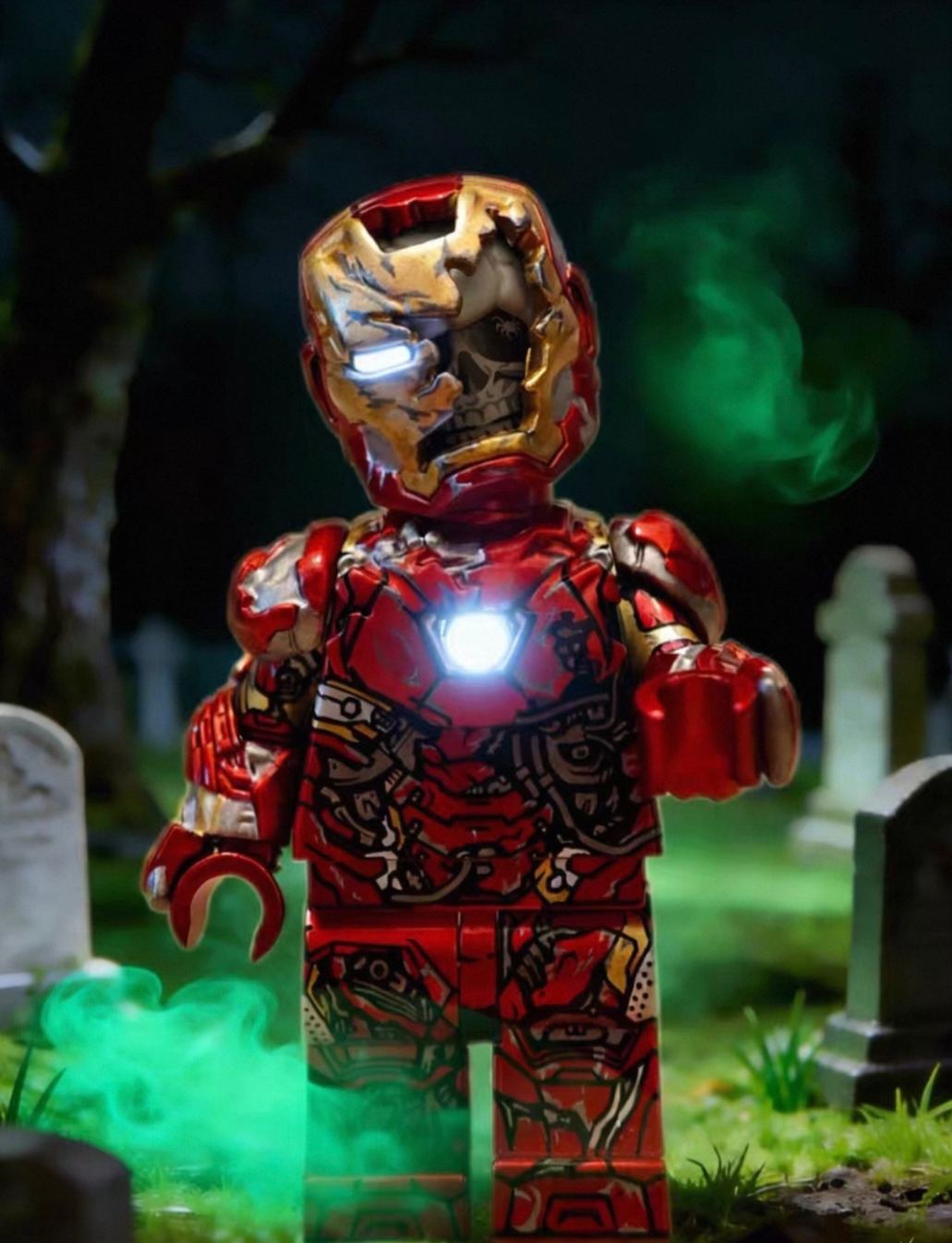 【JIN】Zombie Iron Man MK46 喪屍鋼鐵人 MK46 좀비 아이언맨 MK46 【custom Marvel minifigures】