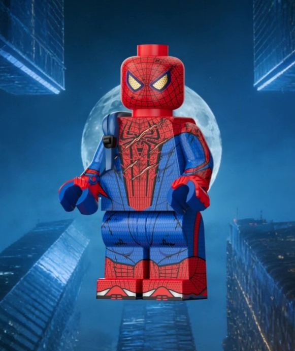 【JIN】Garfield‑version Spider‑Man V2 (The Amazing Spider‑Man)・Battle‑Damaged 加菲版蜘蛛人 V2（驚奇蜘蛛人）・戰損版 가필드 버전 스파이더맨 V2 (어메이징 스파이더맨)・배틀데미지【custom minifigures】