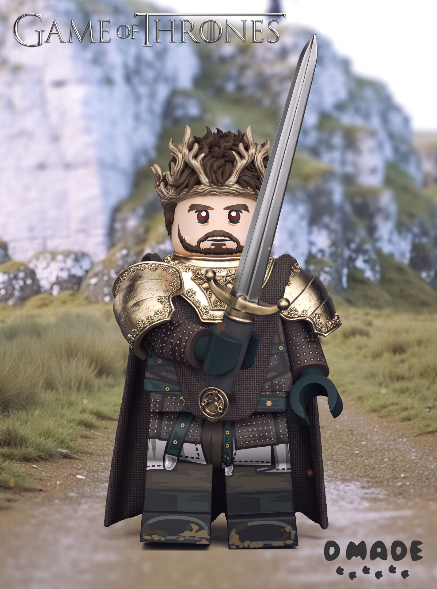 【D Made】Renly / Brienne 藍禮 / 布蕾妮 렌리 / 브리엔 【Game of Thrones custom minifigures】