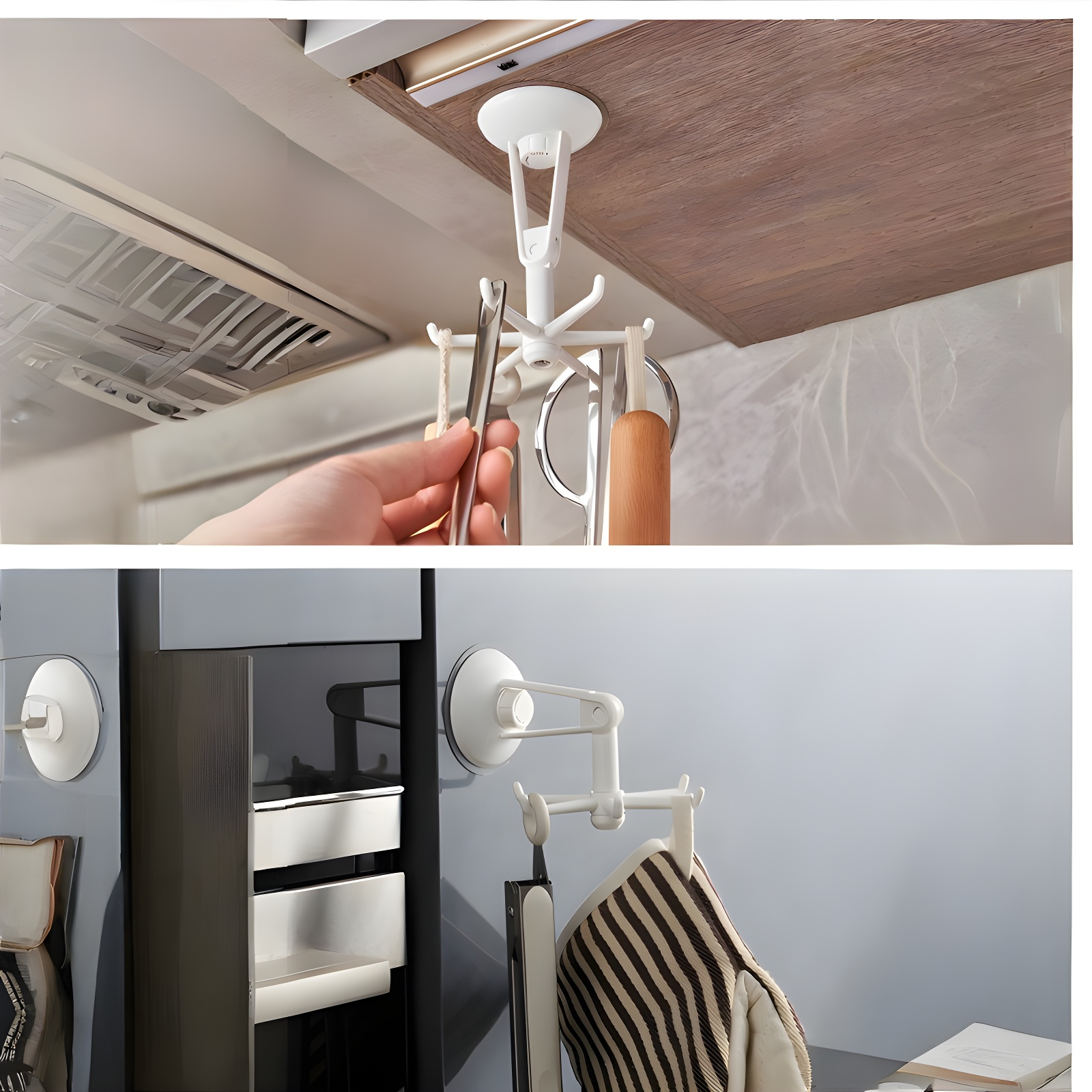 No drill kitchen wall hook with strong adhesive