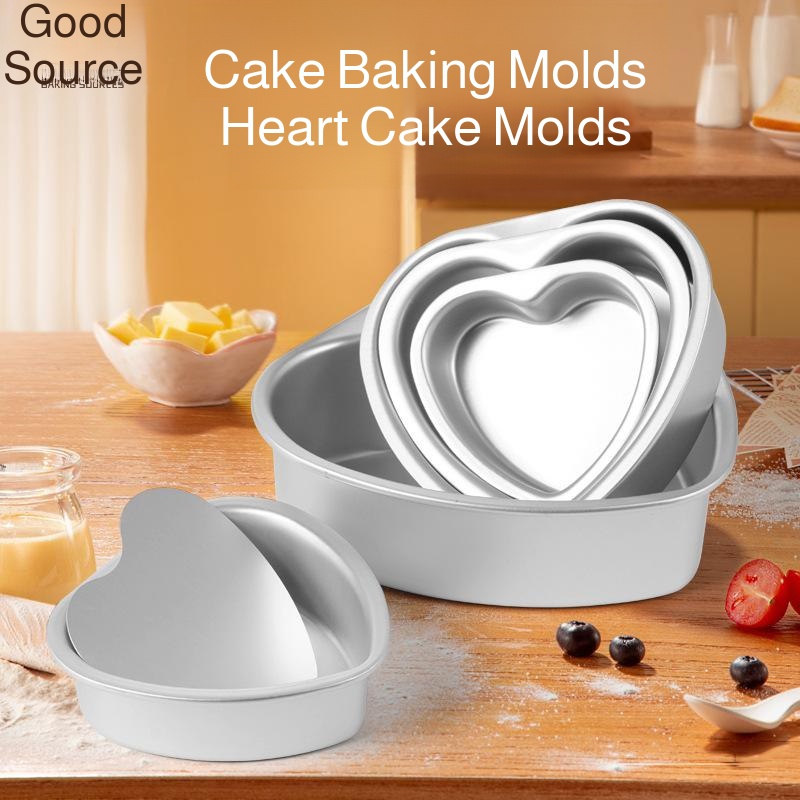 FCM anodized aluminum alloy solid bottom movable bottom heart shaped cheese chiffon cake mold
