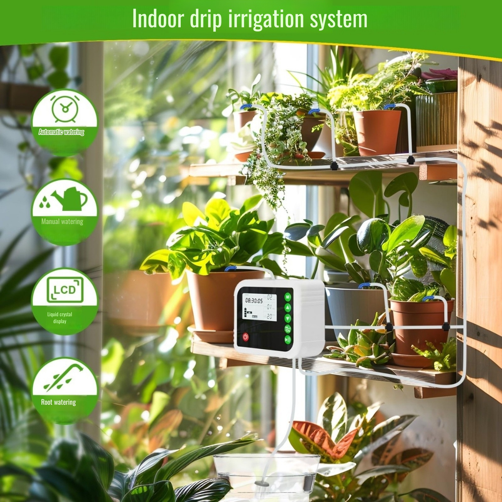 JMY Garden Irrigation Solar Automatic Irrigation Equipment Set--FBA