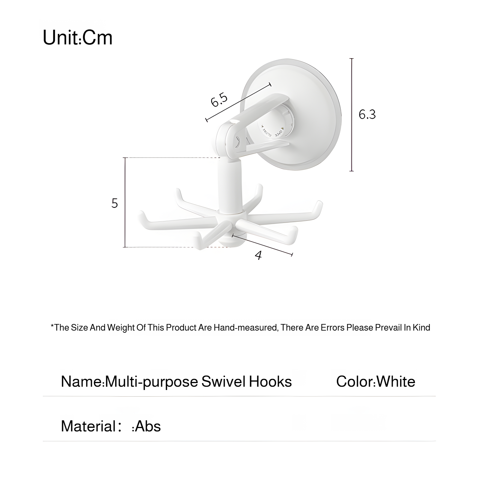 Multifunctional kitchen organizer rotatable hook