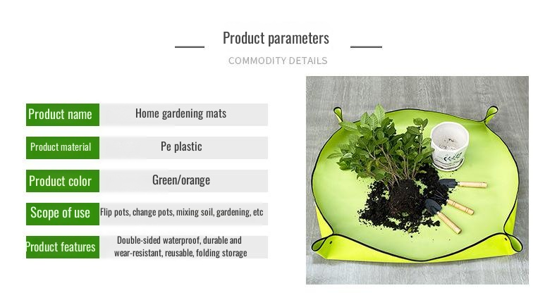 PVC polyester mat for plant repotting and care