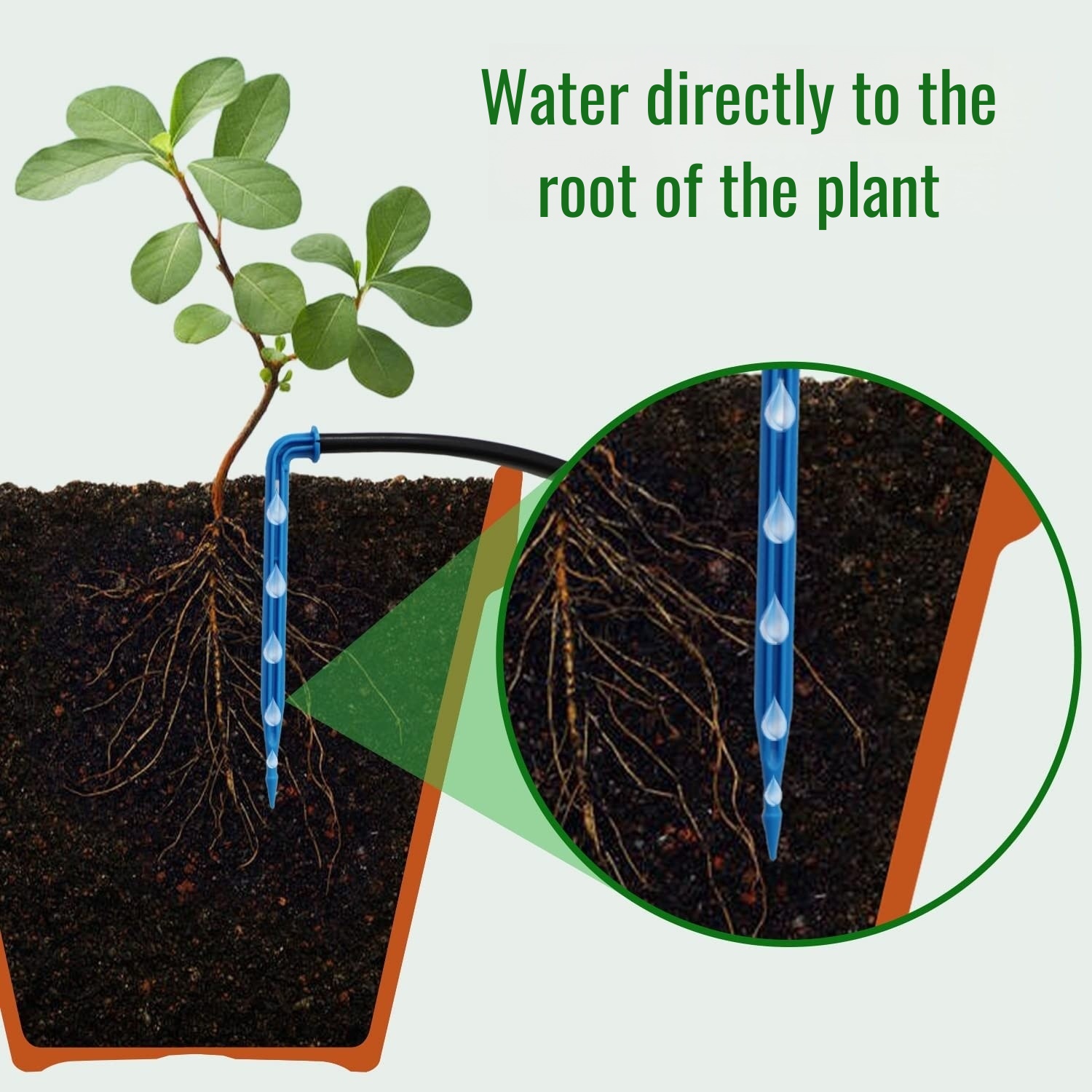 Hands-free automatic watering for plants with solar power