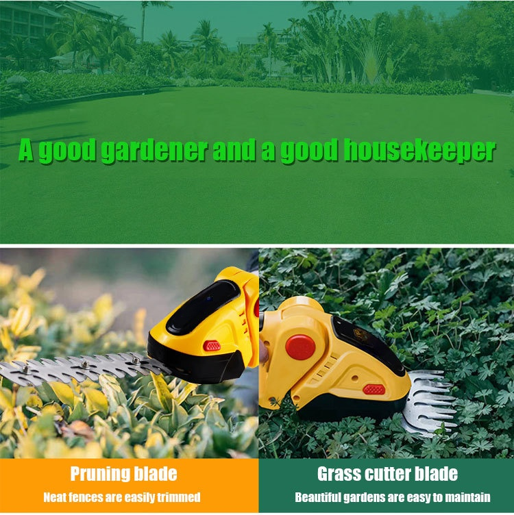 Portable multifunctional pruning shears with rechargeable battery