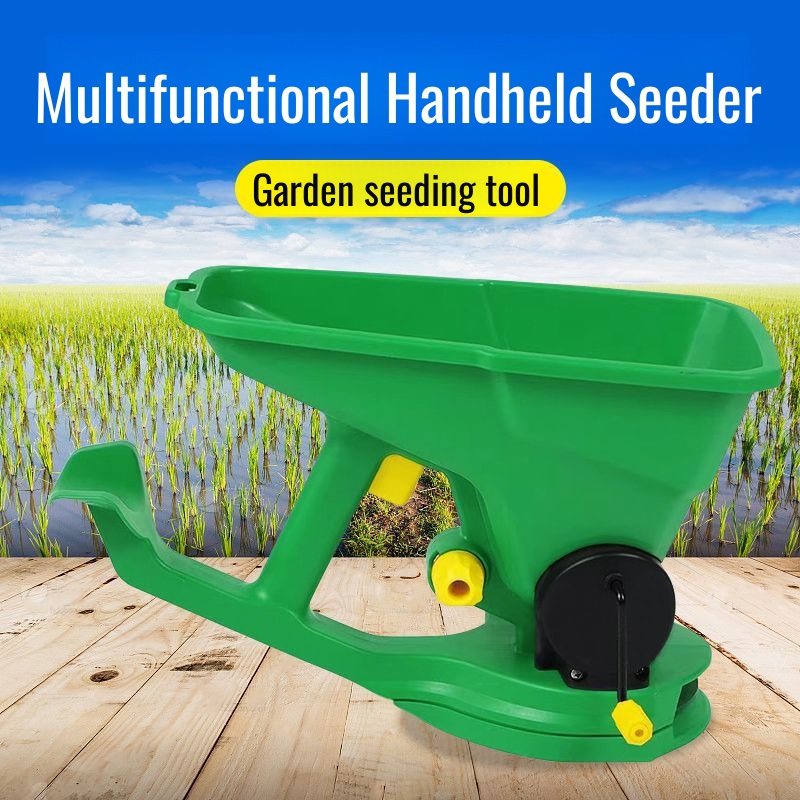 Hand-cranked seeder manual small seeder farmland fertilizer machine lawn seed grass seed spreader 