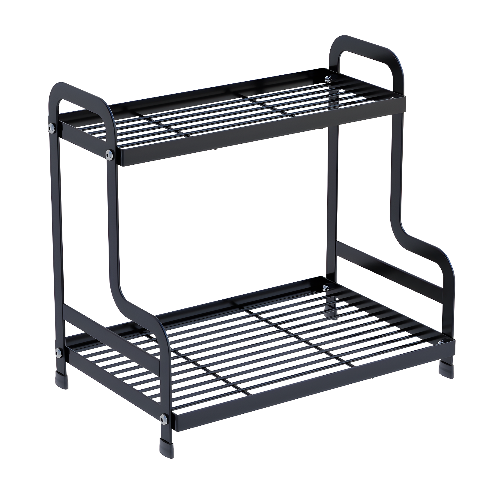 Double-layer cosmetics storage rack skin care products perfume storage box bathroom storage rack bat