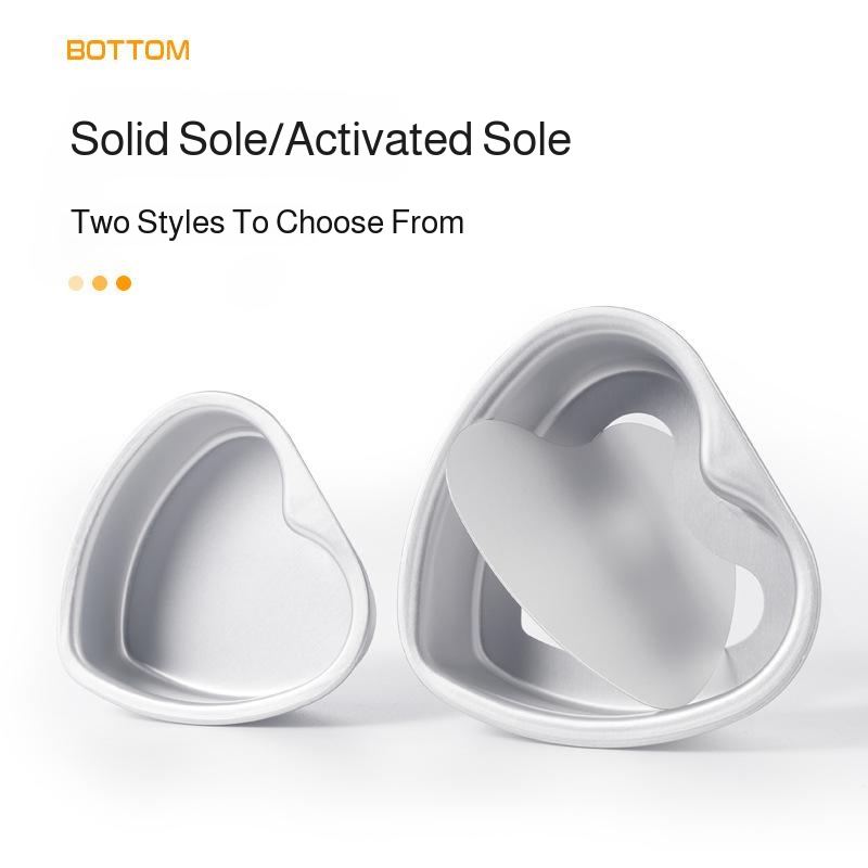 FCM anodized aluminum alloy solid bottom movable bottom heart shaped cheese chiffon cake mold