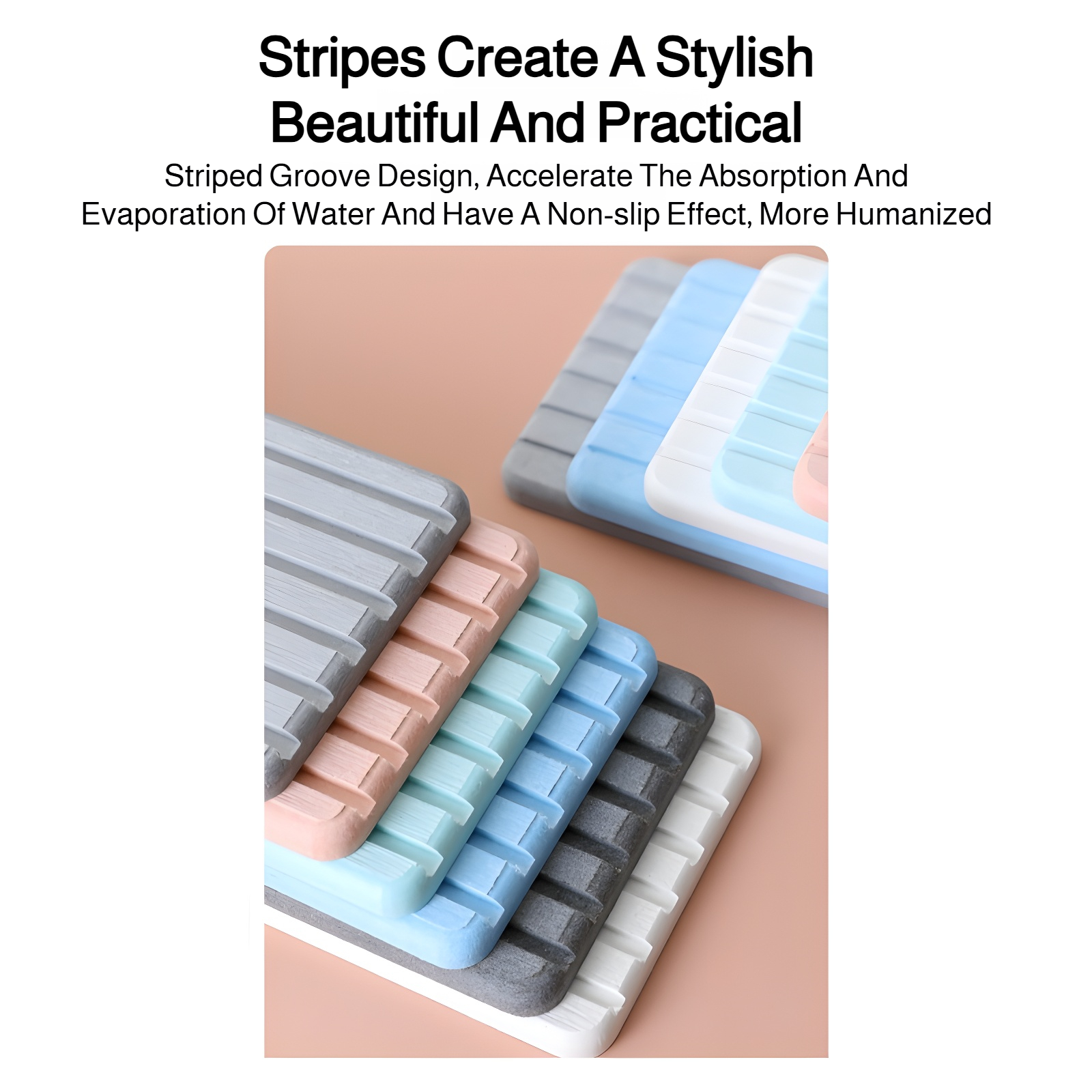 Water quickly drying on absorbent coaster