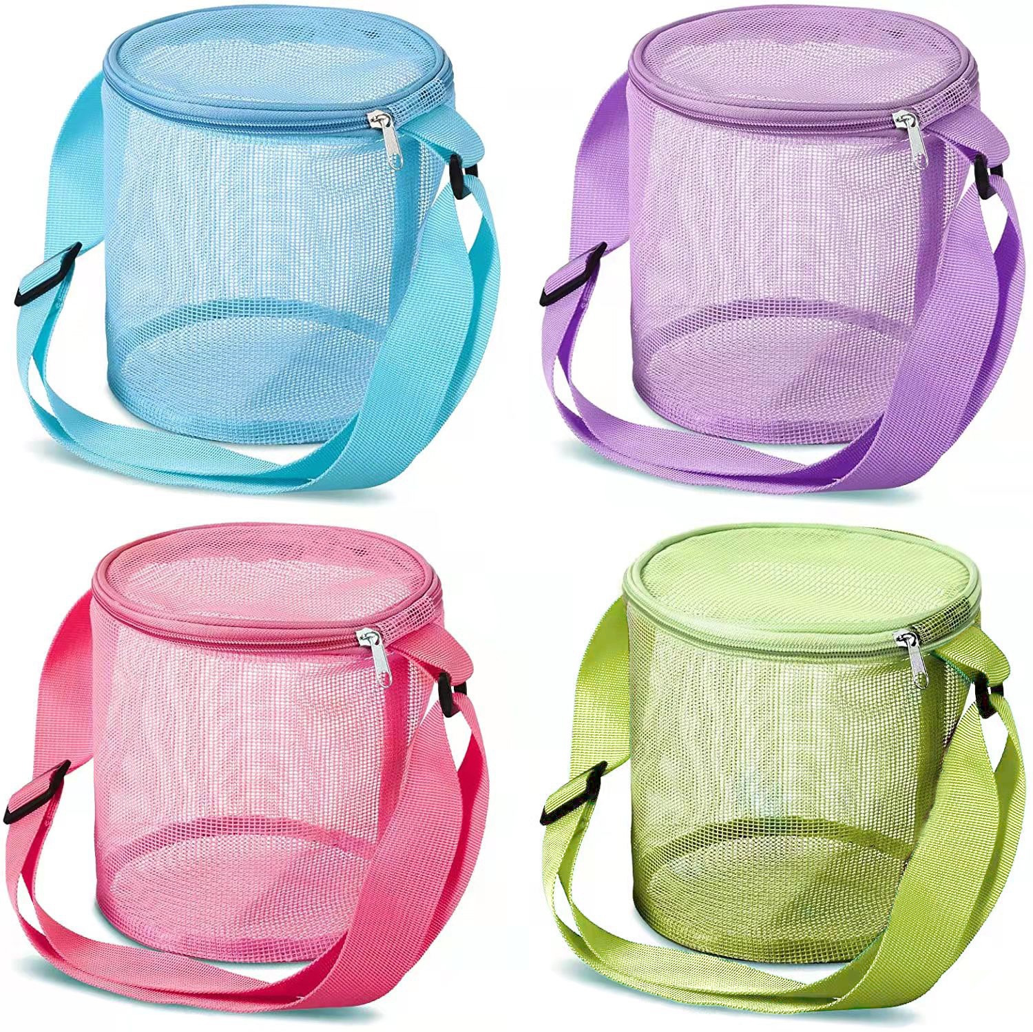 Children's mesh shell storage bag for beach toys