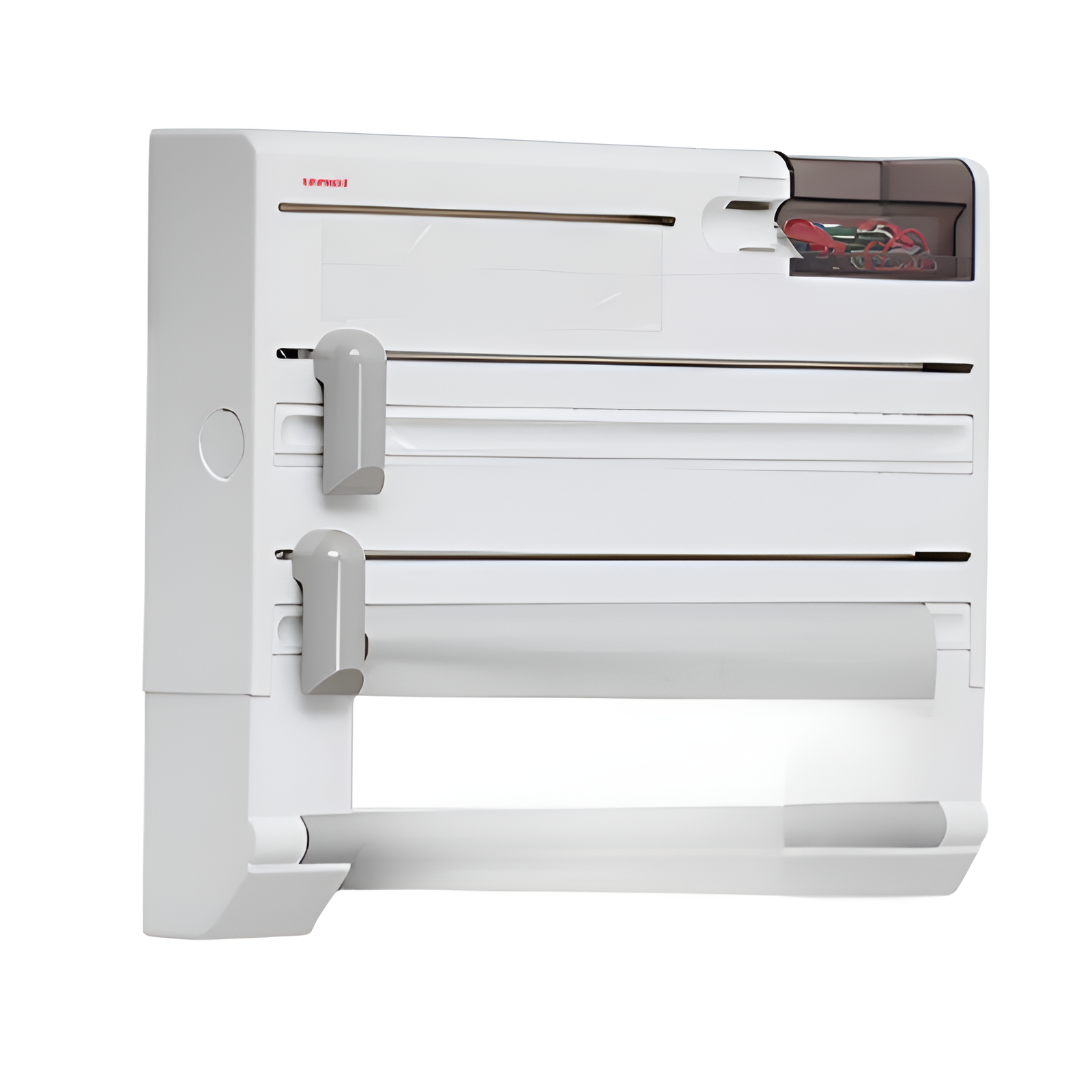 Kitchen household multifunctional rack wall-mounted plastic wrap storage box cutter placement rack r