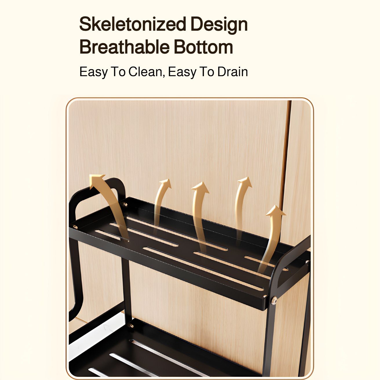 Elegant storage solution for makeup and skincare products