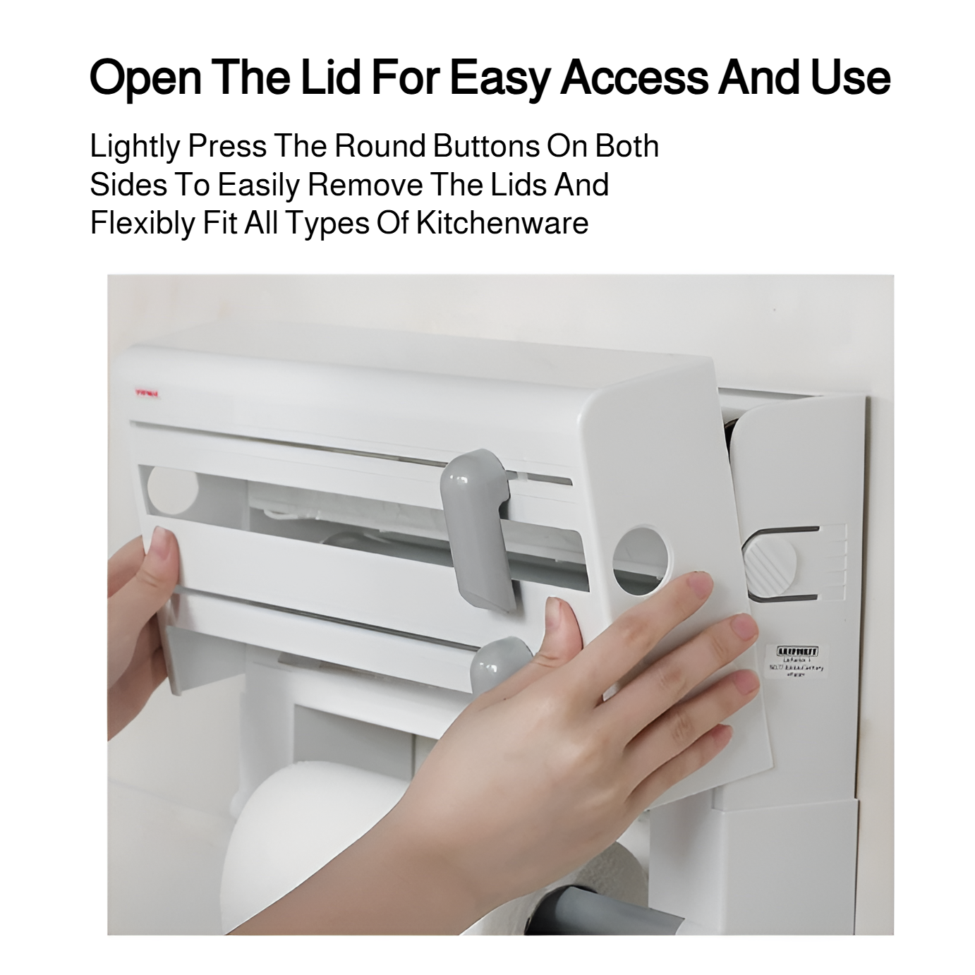 Space-saving wall-mounted kitchen storage solution