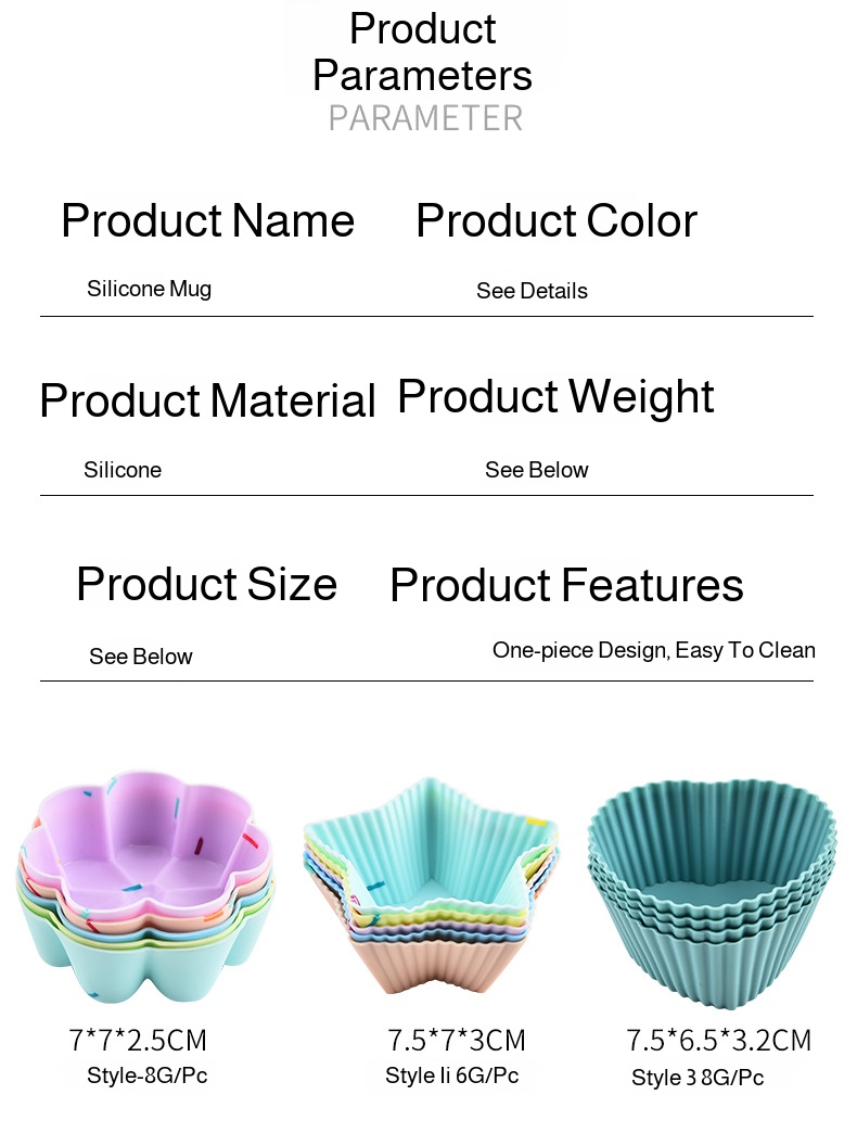 Set of square and star party baking moulds