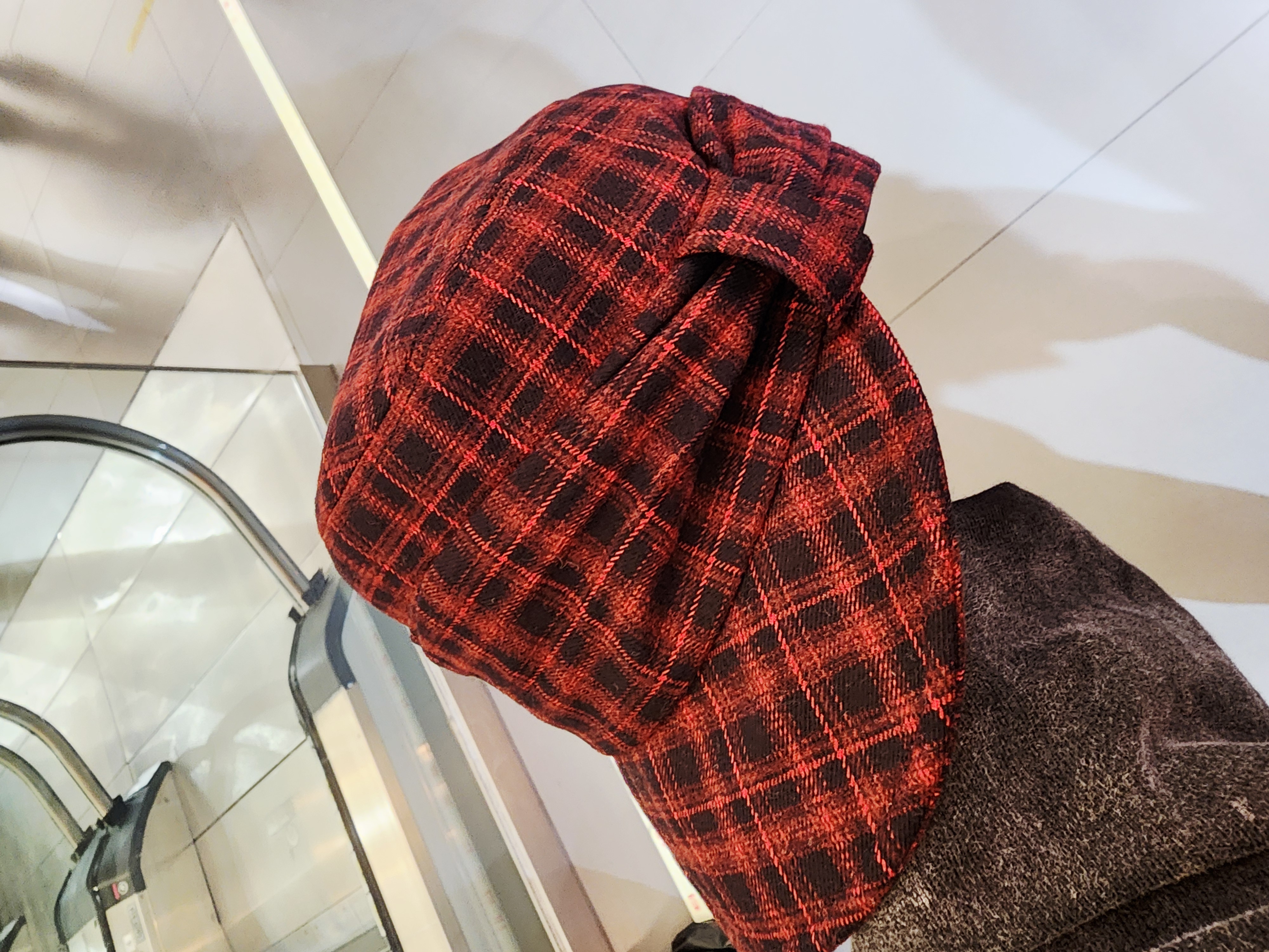 2507L RED BLACK CHECKS BOY CAP