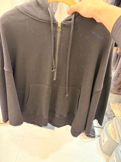 4633J GRAY ZIPPED UP HOODIE JACKET