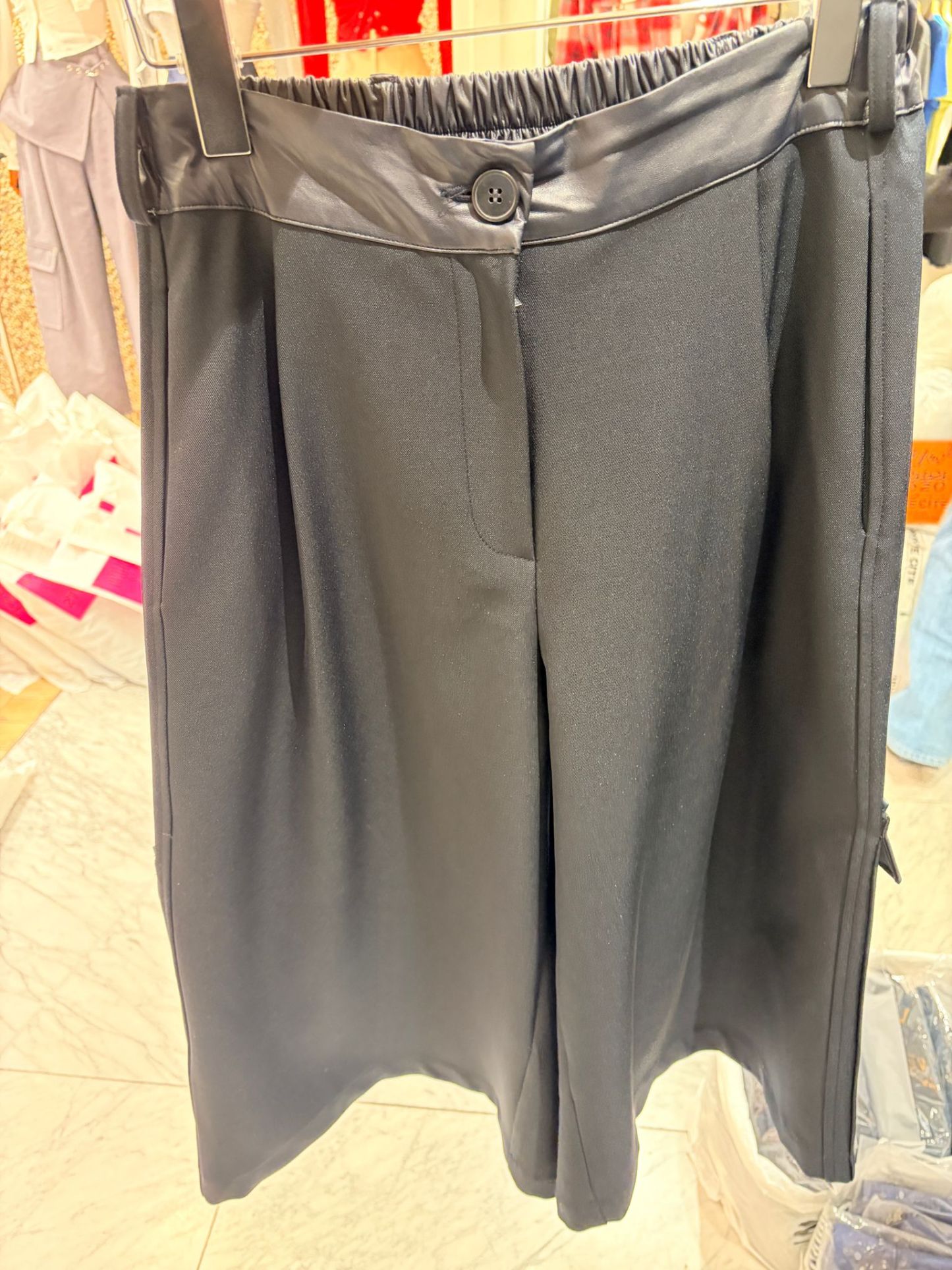 4679J GRAY FORMAL TROUSERS, RELAXED FIT, WITH ELASTIC WAISTBAND