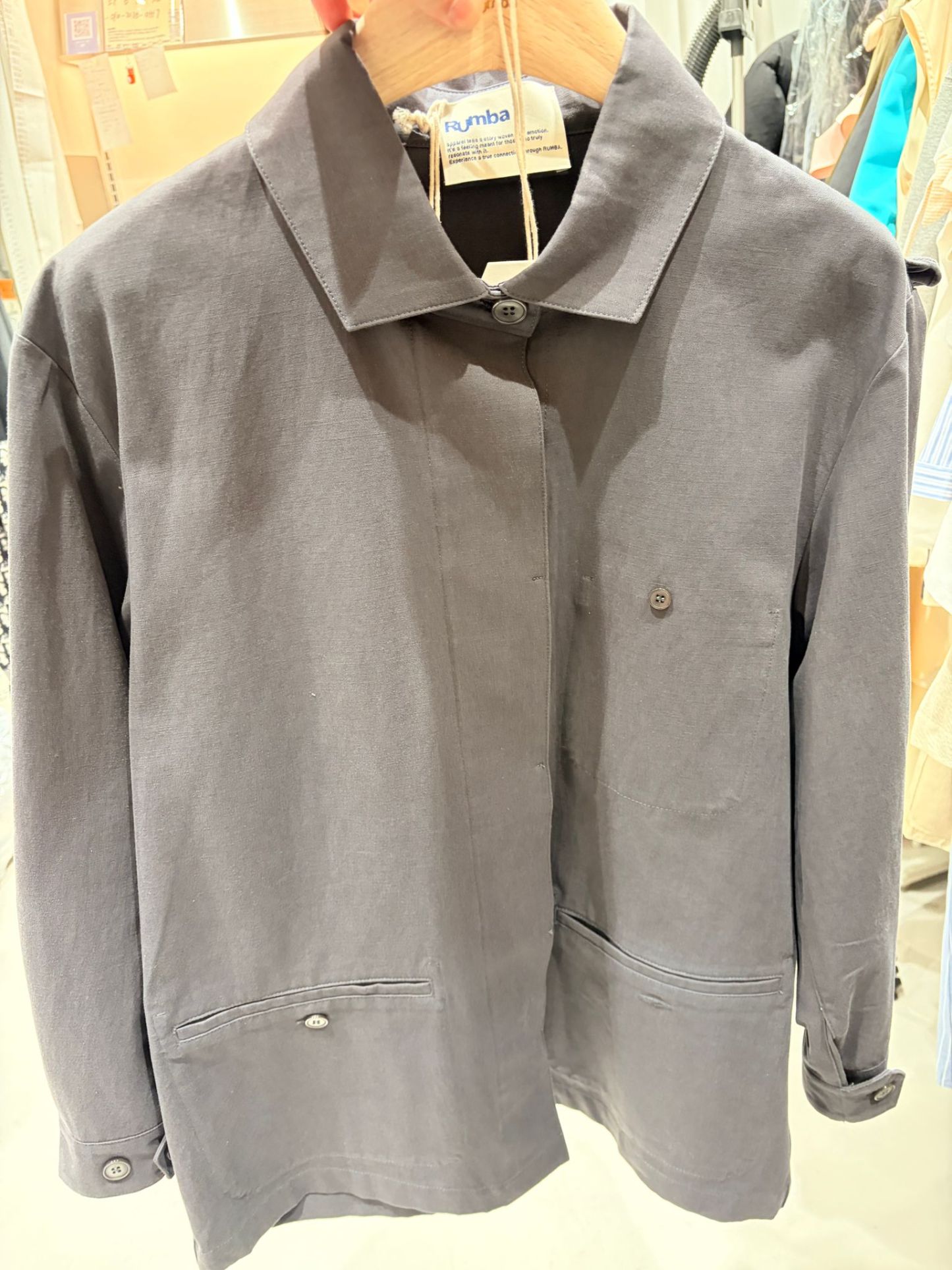 4721J GREY MINIMALIST SHIRT /OUTERWEAR