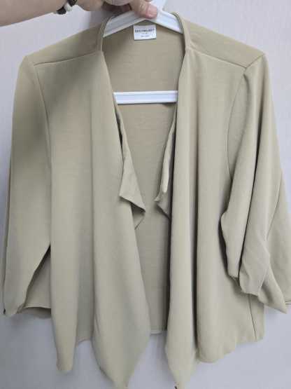 5879J TAUPE LOOSE FIT JACKET CARDIGAN