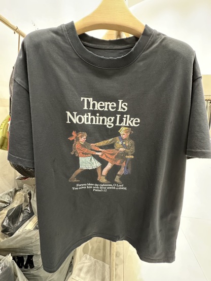 3357S NAVY CASUAL, PRINTED TEE, RELAXED FIT, with GRAPHIC PRINT