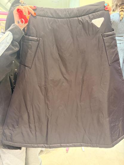 4645J BLACK WINTER A-LINE SKIRT