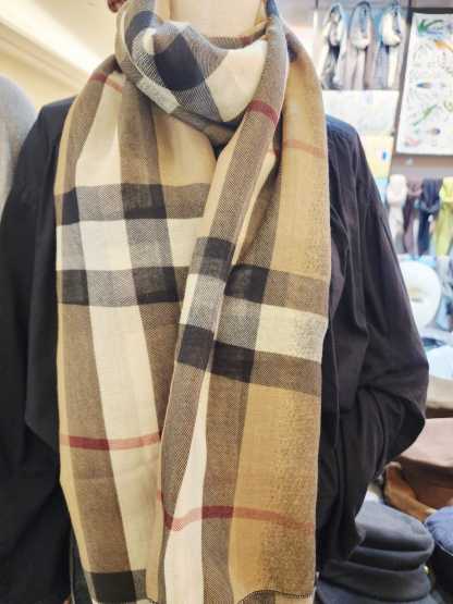 2503L BROWN BLACK BB SHAWL