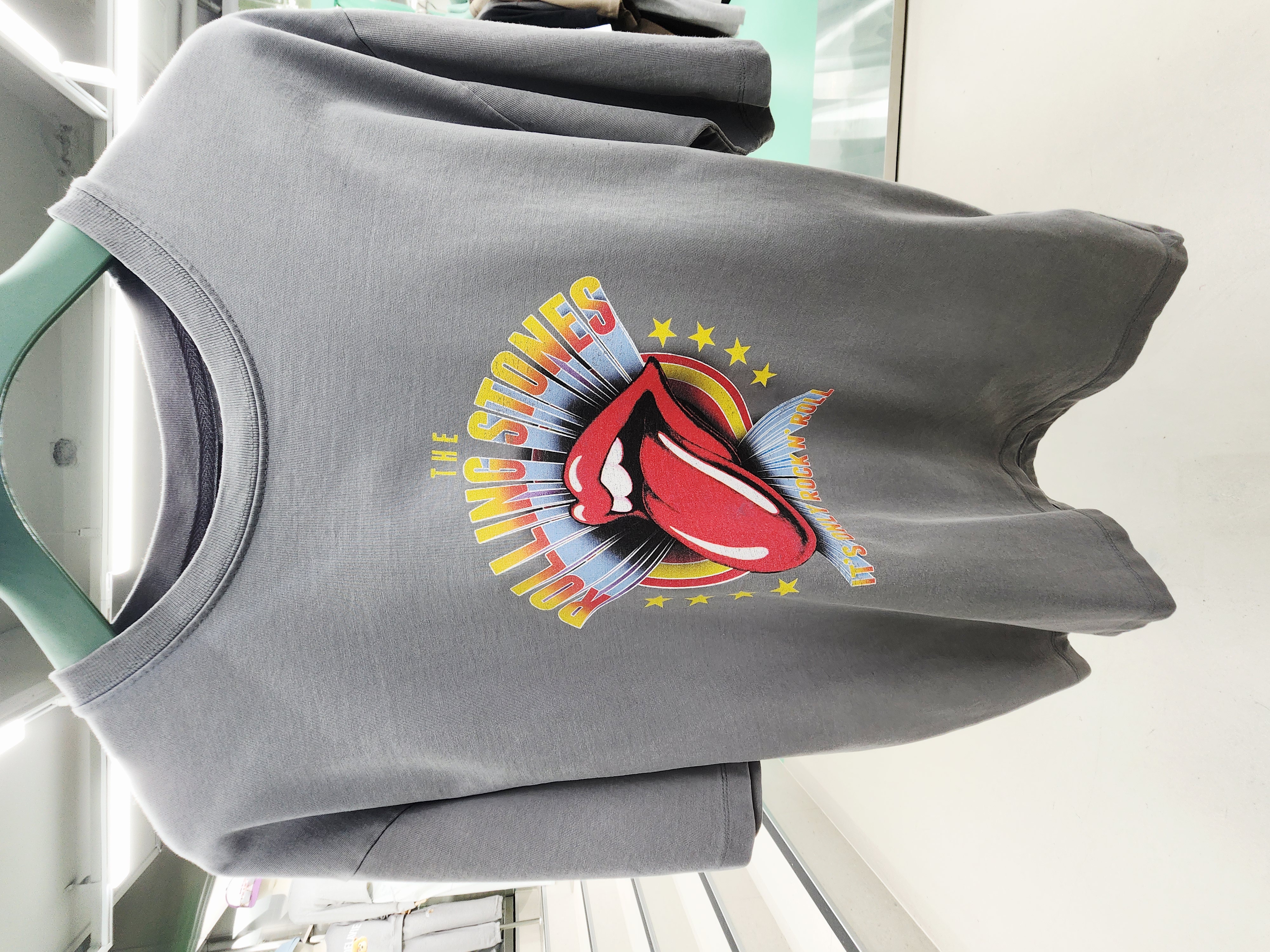 8325K GRAY RETRO ROLLIN STONE TEE
