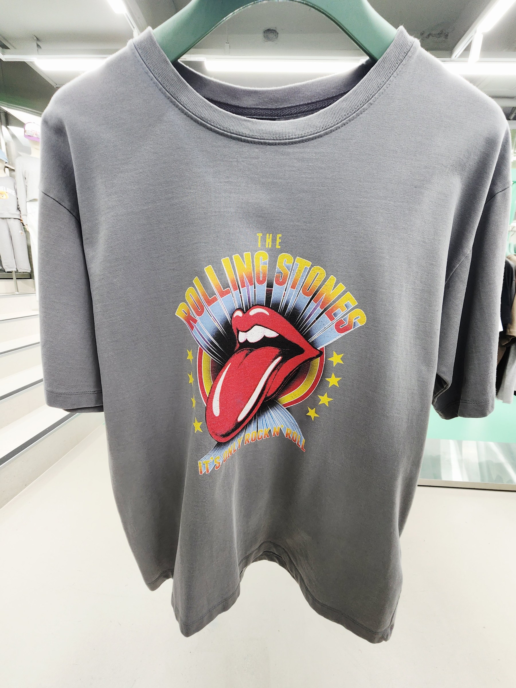8325K GRAY RETRO ROLLIN STONE TEE