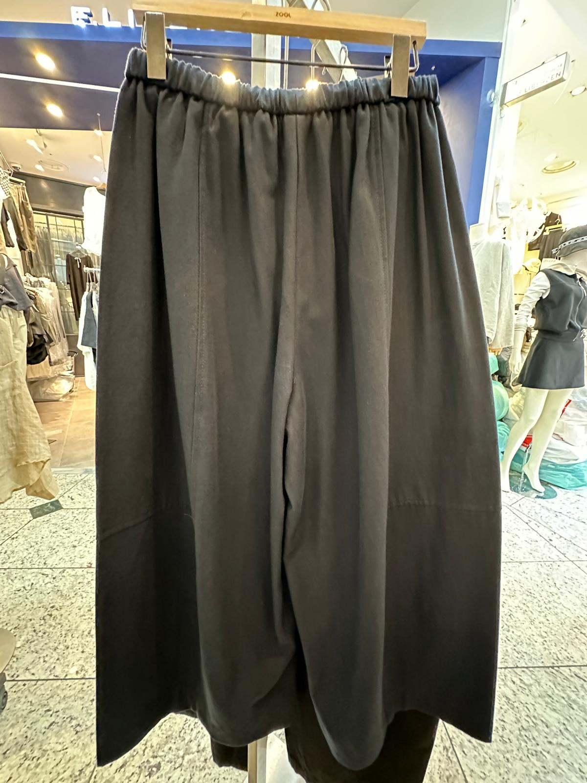 7002S NAVY CASUAL, MINIMALIST CULOTTES, RELAXED FIT, with ELASTIC WAISTBAND
