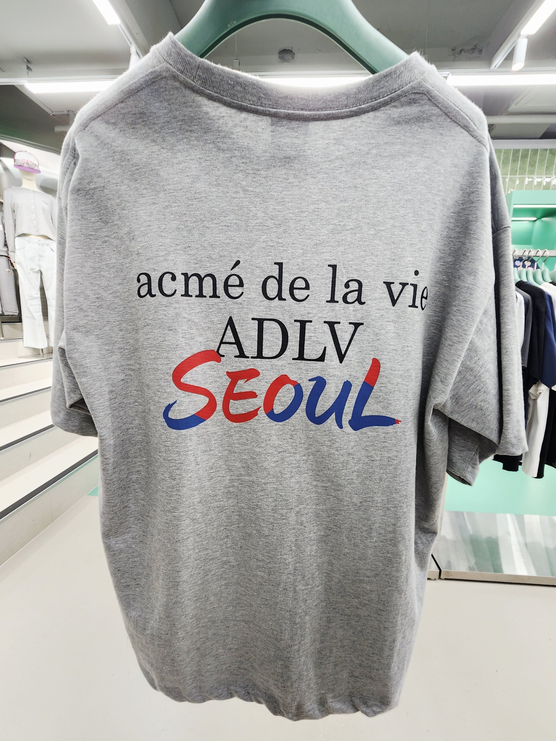 8314K GRAY TEE SEOUL PRINT