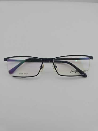5507A BLACK MINIMALIST GLASSES WITH RECTANGULAR FRAME AND METAL ARMS
