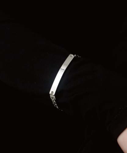Plate Chain Bracelet［Stainless］