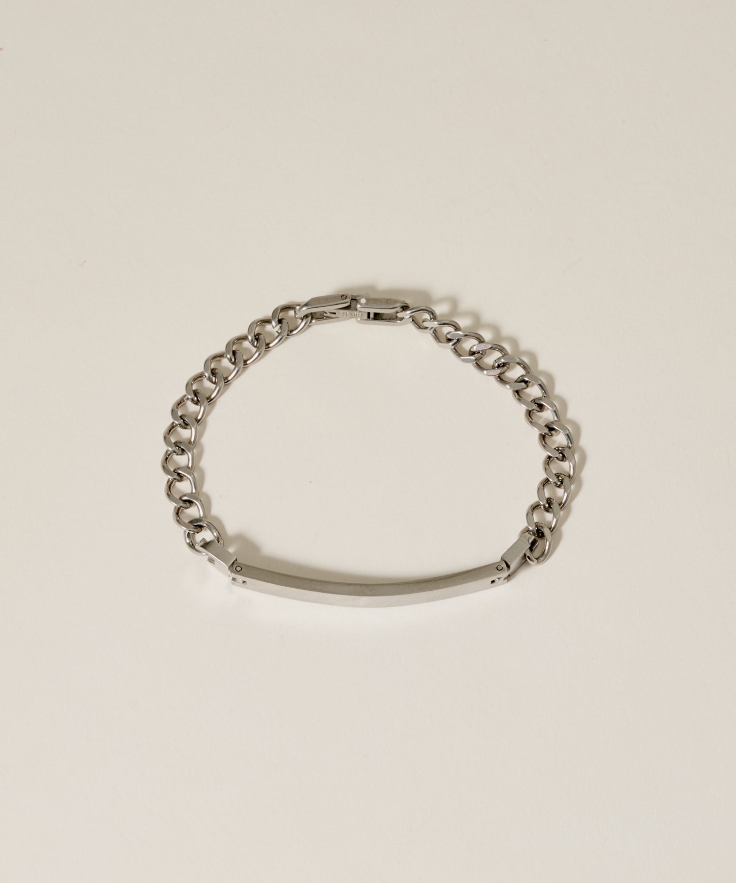 Plate Chain Bracelet［Stainless］